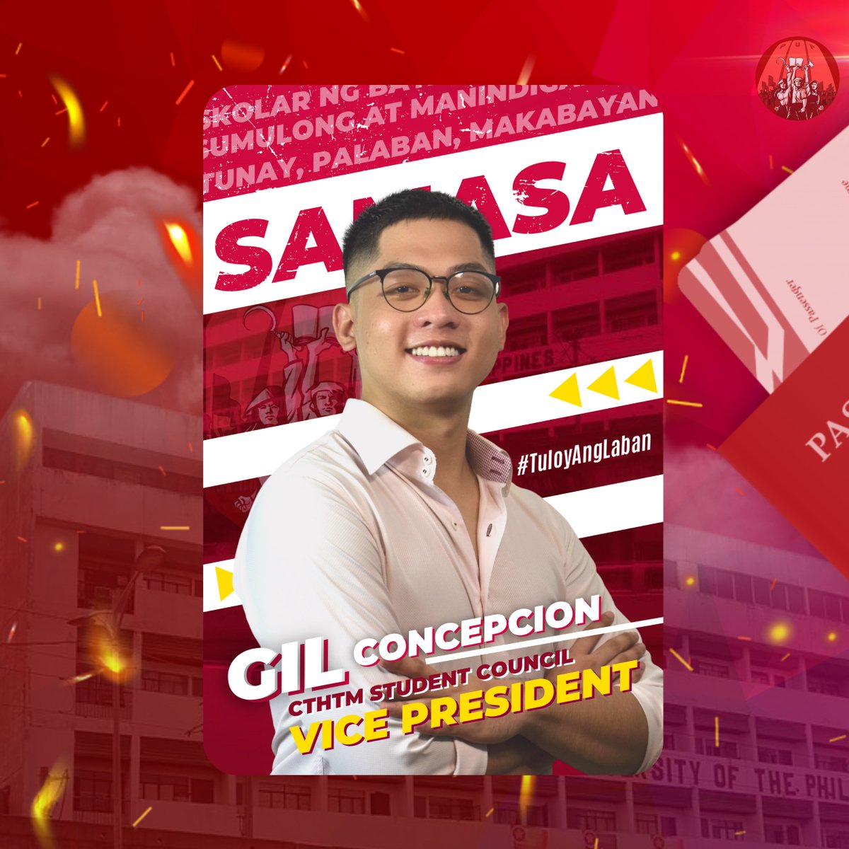 samasapupcthtm's tweet photo. ๐๐ถ๐น๐ฎ๐น๐ฎ๐ป๐ถ๐ป!
Gil Concepcion ang inyong susunod na bise presidente para sa Konseho ng College of Tourism, Hospitality, and Transportation Management.
#SAMASAPUP
#SAMASAPUPCTHTM
#PUPCTHTM
#PUPHalalan2022
#MarasiganConcepcionForCTHTMSC https://t.co/lE0X5RV8Wo