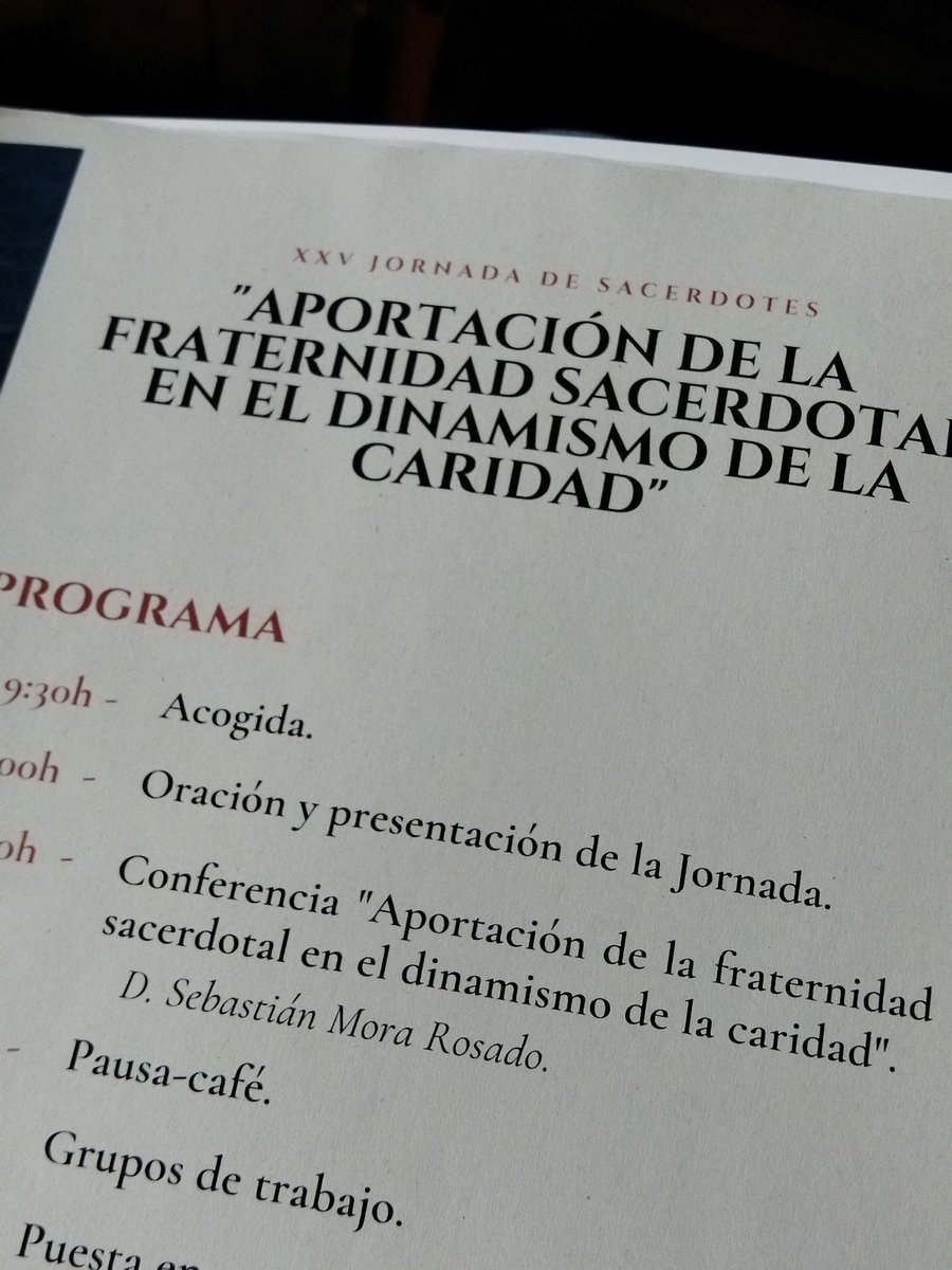 Damos el inicio del curso con la Jornada de sacerdotes con las palabras de nuestro director Nacho Grande #AquíLateUnCorazon <a href="/ValenciaCaritas/">Valencia Cáritas</a> <a href="/ConsueLlopis/">consue llopis</a> <a href="/mjosejover/">MªJose Jover</a>