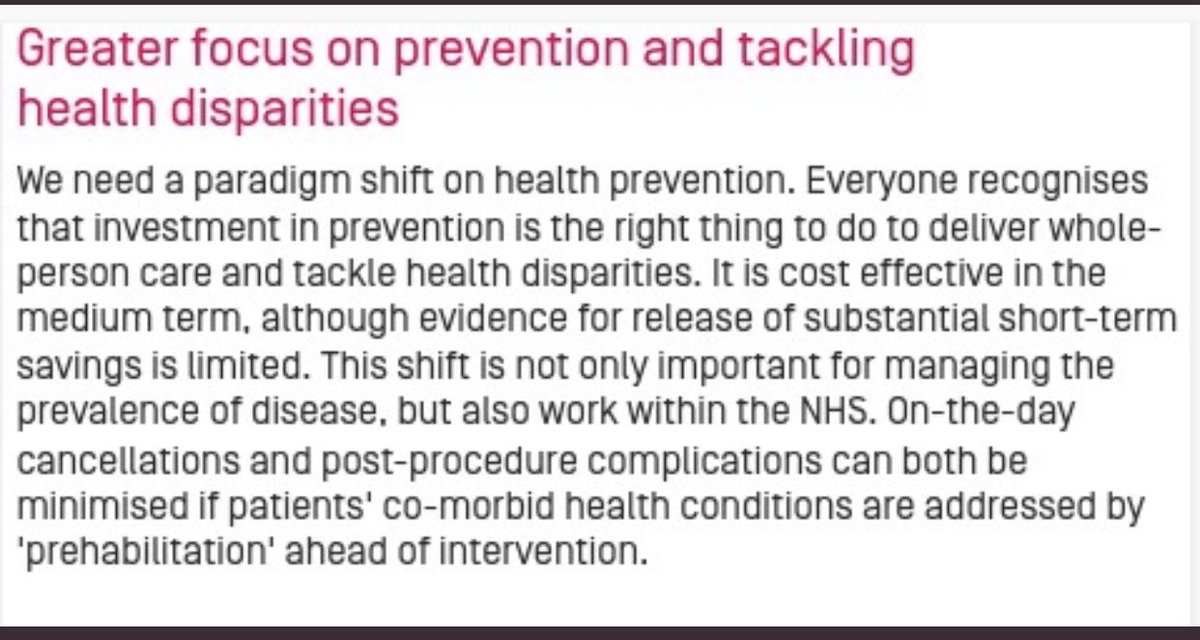 As millions of people across all ages celebrate #nationalfitnessday this is a timely report from ⁦@AoMRC⁩ on the NHS and the urgent need for focus on prevention & tackling health inequalities. This is an operational necessity for the NHS which must be a greater priority