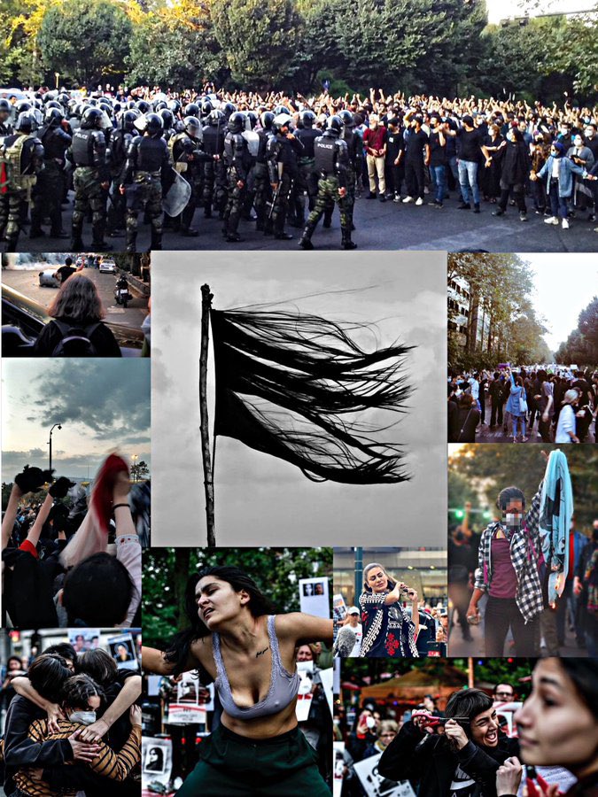 jimin_legend's tweet photo. This is what’s going on in Iran, people are fed up with regime. For 43 years they’ve caused nothing but pain &amp; death. It’s time the world hears our voice🌿🖤

SHARE &amp; SUPPORT 

#Mahsa_Amini #مهساامینی #IranProtests https://t.co/g6ADZnamtP