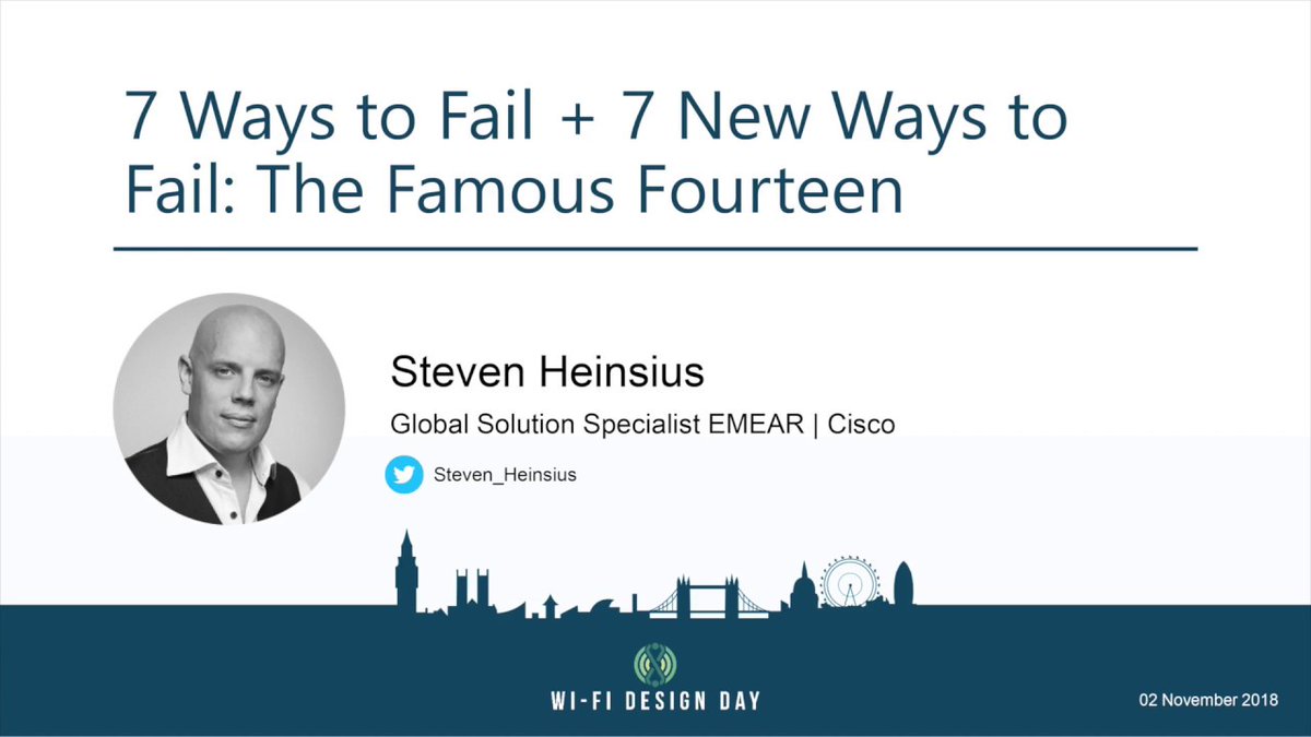 To succeed, sometimes you need to know how to fail.🥉3rd place in our top 10 #WiFiDesignDay presentations goes to <a href="/Steven_Heinsius/">Steven Heinsius</a>  with his hilarious '7 Ways to Fail + 7 New Ways to Fail: The Famous Fourteen' youtu.be/-qGufc_4uec