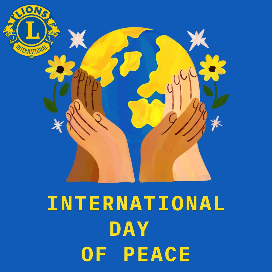 sandwelllions's tweet photo. 🦁🕊International Day of Peace
💙The UN declared this as a day devoted to strengthening the ideals of peace.
💙Lions promote peace through our Peace Poster & Essay
💙How do you promote peace & encourage international understanding?
#InternationalDayOfPeace
#GCPeace #SandwellLions https://t.co/i4EicDJaPx