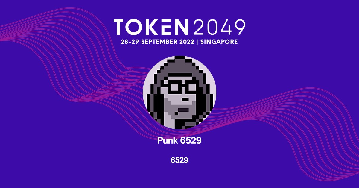 token2049's tweet photo. Meet Punk 6529, one of our speakers 👋

@punk6529 is a key opinion leader in the web3 space who is on a mission to accelerate the development of an open metaverse with Education, Museum, Collections, Capital, OM, and Bridge.

Meet them at #TOKEN2049: https://t.co/mgbtR9omea https://t.co/8wsNsFsAPc