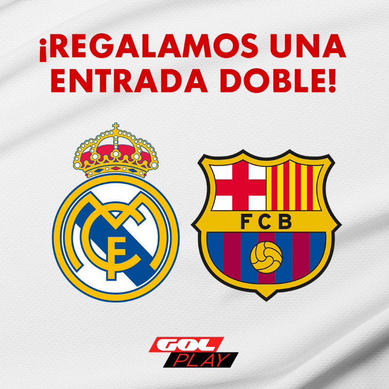 Gol's tweet photo. 🎁 REGALAZO 🎁

😍 ¿Quieres ganar una entrada doble para ver #ElClásico en directo?

👇🏼 Pasos:

❤️ Sigue a @Gol
🔁Haz RT
💛 Sigue el canal de #GolPlay en Snapchat

📅 El 3 de octubre anunciaremos al ganador en nuestro perfil de Instagram