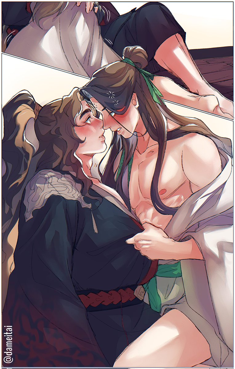 dohmaytey's tweet photo. "*hic* Binghe, this master wants to be selfish tonight."
"It's Shizun's day today after all, husband can be as selfish as he likes ❤"
(4/5) 
. 
. 
. 
CW: Slight OOC for SQQ cuz he's a drunk boy XD
#沈清秋0921生日快乐
#svsss 
#人渣反派自救系統 
#冰秋
#bingqiu https://t.co/sALjYJApEV