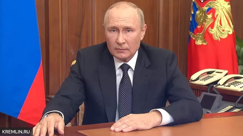 Putin announces ‘partial mobilisation’,threatening nuclear retaliation: ‘I’m not bluffing’
His speech "Do you want total war?" will go down in history as either the beginning of his end,or the beginning of the world's end
We must unite to stop this madman-if only for our own sake
