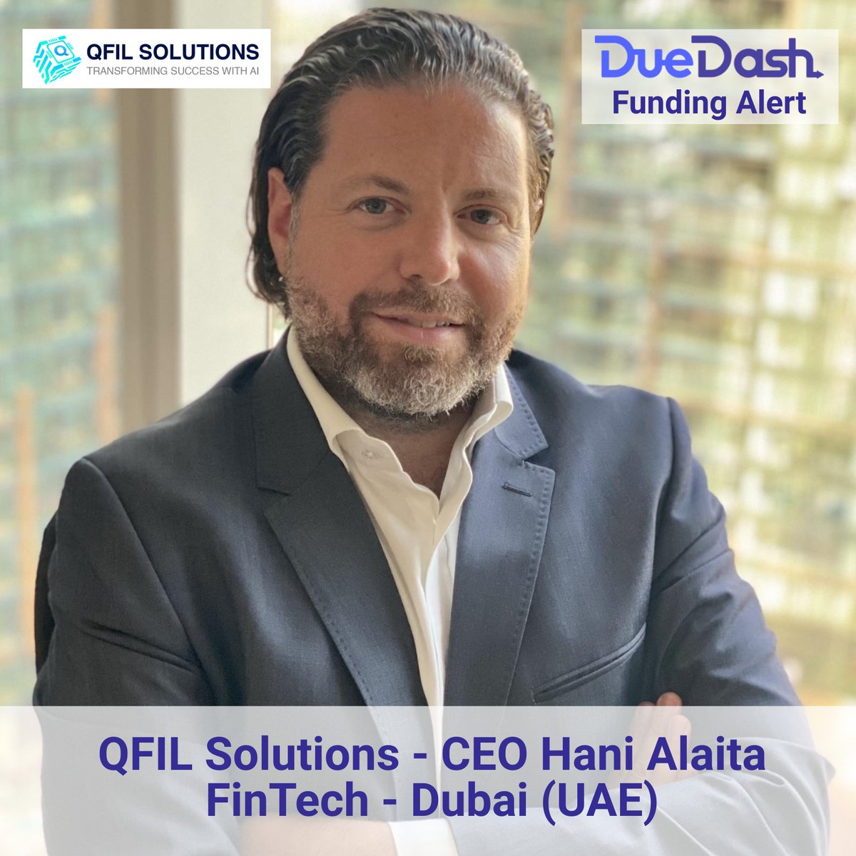 duedash_network's tweet image. 💰 @QfilSolutionwill make better millennials and Gen-Z better Investors!

🔥 In our funding alert we are covering @AlAitaHani 
 and his award-winning AI-driven fintech startup 

👉 Read the full funding alert and learn more about this amazing startup: duedash.com/funding-alert/…