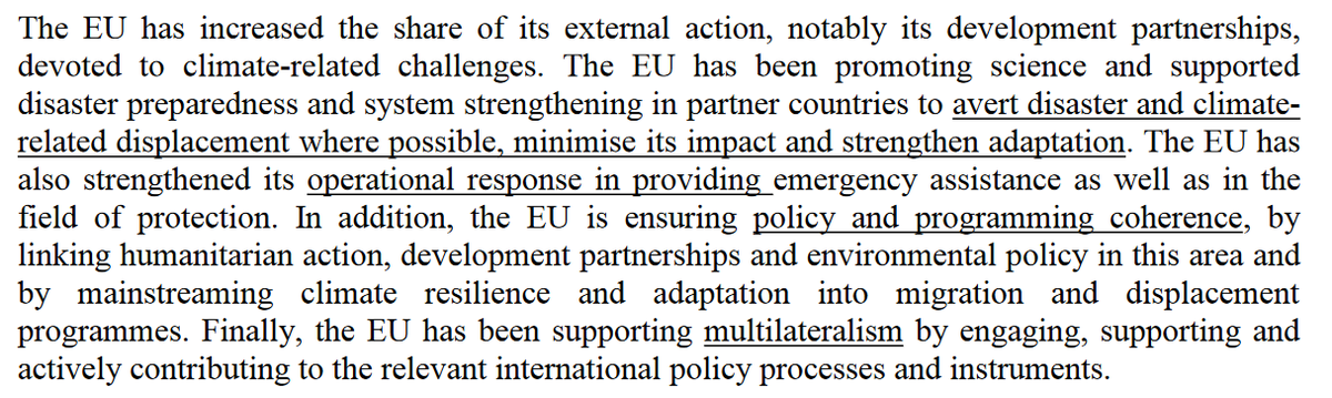 The <a href="/EU_Commission/">European Commission</a> just published a working document led by <a href="/EU_Partnerships/">EU International Partnerships 🇪🇺</a> &amp; <a href="/eu_echo/">EU Civil Protection & Humanitarian Aid 🇪🇺</a> on "displacement and migration related to disasters, climate change and environmental degradation", a decade since its last paper on the topic &amp; an interesting read: data.consilium.europa.eu/doc/document/S…