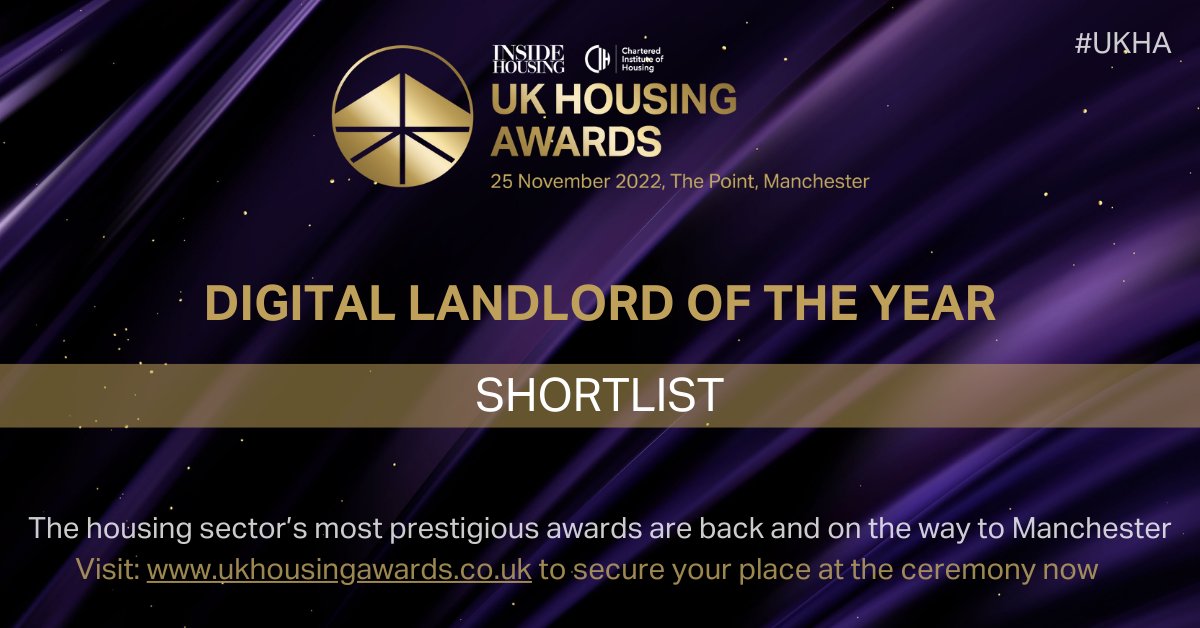 Congratulations to;

<a href="/AsterGroupUK/">AsterGroupUK</a>
<a href="/weare_livin/">Livin</a>
@MagnaHousing
<a href="/optivohomes/">Legacy Optivo (Customer Services)</a>
<a href="/phoenixtogether/">Phoenix Community Housing</a>
<a href="/SuttonHSociety/">Sutton Housing Society</a> 
<a href="/Thirteen_Group/">Thirteen Group</a>
@NewsfromYHN

on being shortlisted for 'digital landlord of the year'! #UKHA

Make sure to join us at the ceremony this November: ow.ly/BbBC50KF9va