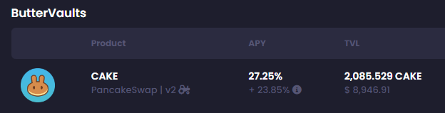 FinanceButter's tweet photo. Earning 27%+ $CAKE just feels good. https://t.co/tr6wTG4umj