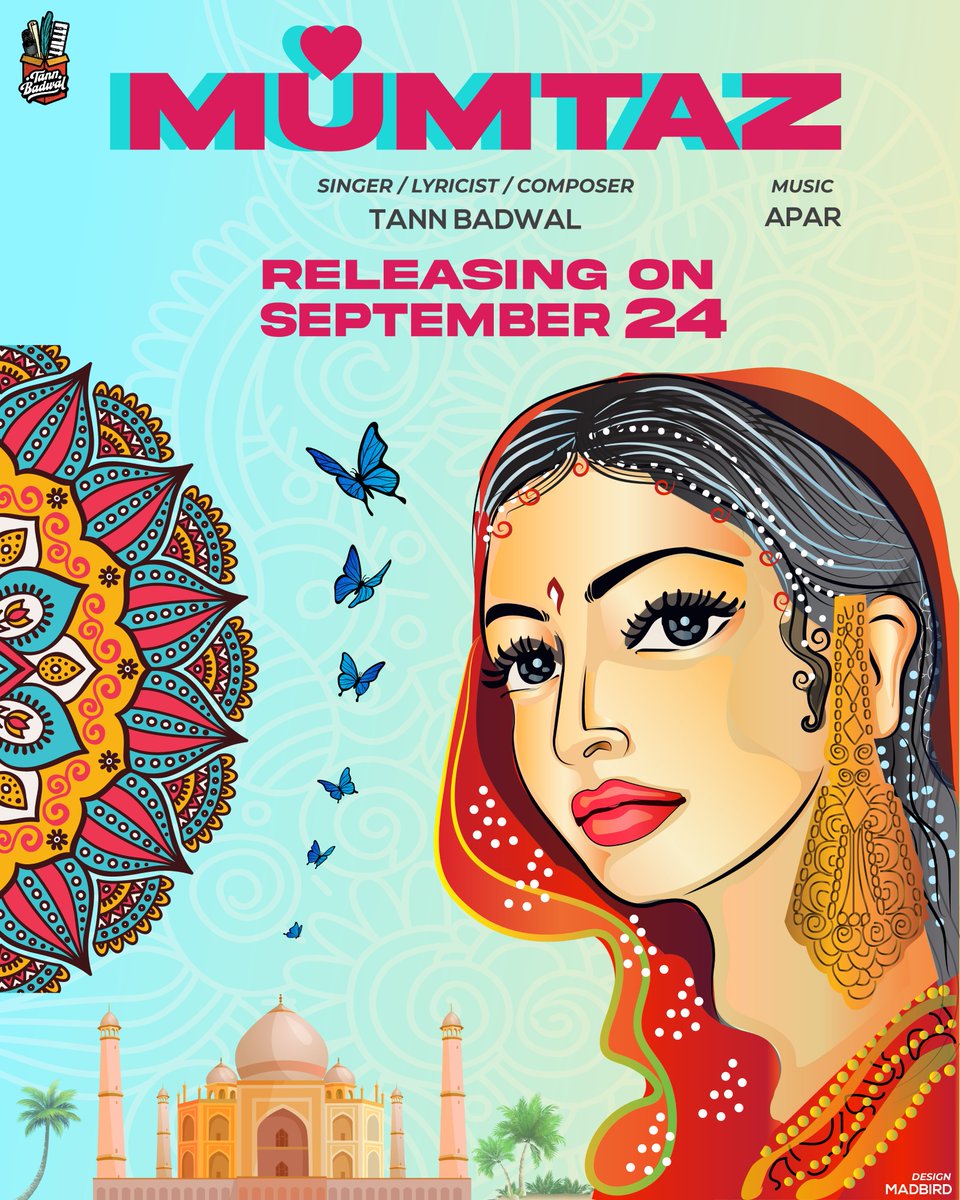 tannbadwal's tweet photo. ✅ 𝐑𝐞𝐥𝐞𝐚𝐬𝐢𝐧𝐠 𝐭𝐡𝐢𝐬 𝐒𝐚𝐭𝐮𝐫𝐝𝐚𝐲 • SEPTEMBER 24

“ਤਨ ਨਾ ਹੋ ਨਾ ਬੇਤਾਬ
ਅਜੇ ਹੋਰ ਕਰੀ ਜਾ ਲਾਡ”

https://t.co/Bo9Sh0wagc

#Mumtaz #TannBadwal #poster #punjabisongs #newpunjabisong #newpunjabisong2022 #TajMahal https://t.co/YFf40wuisK