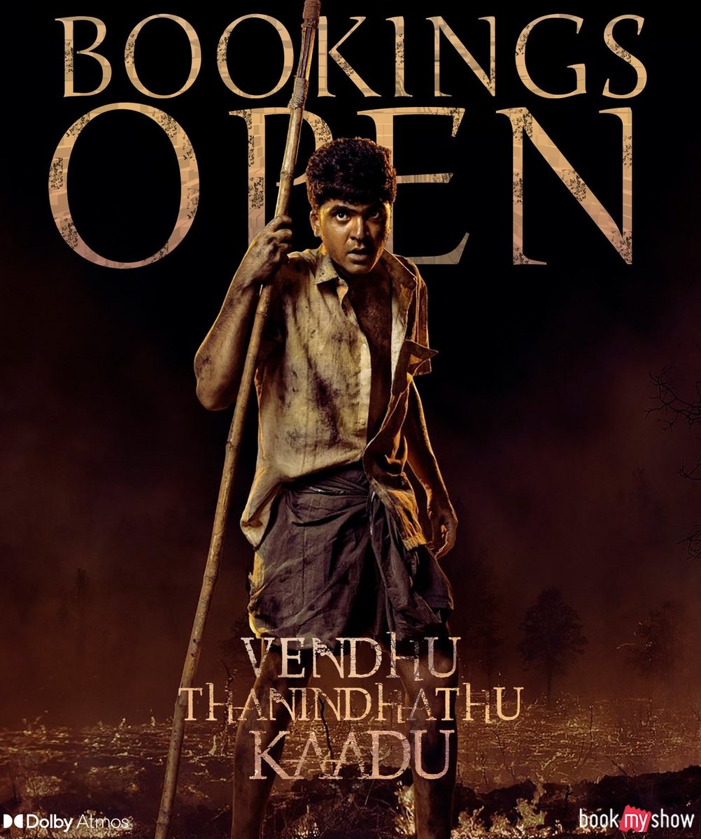 ArunaCinemas's tweet photo. #VendhuThanindhathuKaadu 
BOOK YOUR TICKETS:https://t.co/mi8q6uAk39
#VTKREVIEW #VTKFDFS #VTKBookingUpdate #VTKFestival #VTKFromSep15 #vtk #vtkaudiolaunch https://t.co/Hq8IsAadYv
