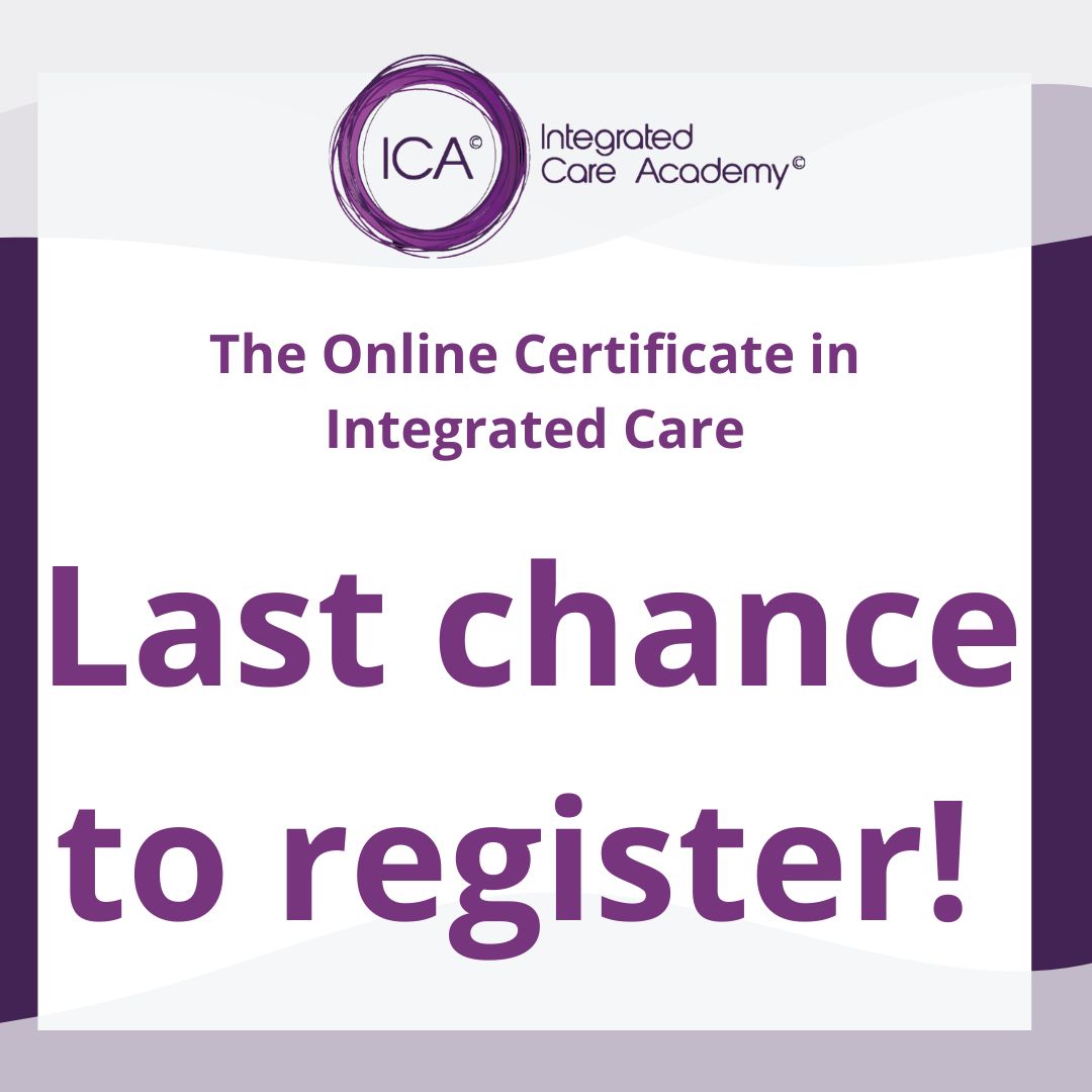 IFICInfo's tweet photo. Last chance to register for The Online Certificate in Integrated Care's next cohort (Autumn 2022)!

Deadline is Friday, 23rd September.

APPLY now ⬇️
https://t.co/qgDemW1VtD

Please share with your colleagues and network 📲👀 https://t.co/6UnYeqhLEX