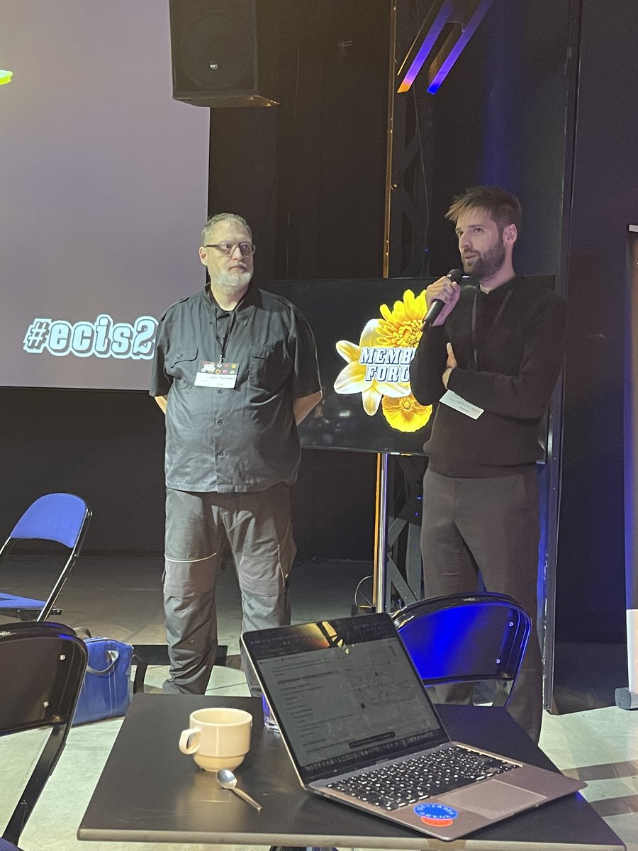 CreativeFed_EU's tweet image. The first part of #ECIS22 - the Member Forum - is starting now. Gerin Trautenberger &amp;amp; Petr Perinka are opening the conference here at the amazing venue of la fabrika in Prague. @g_rin