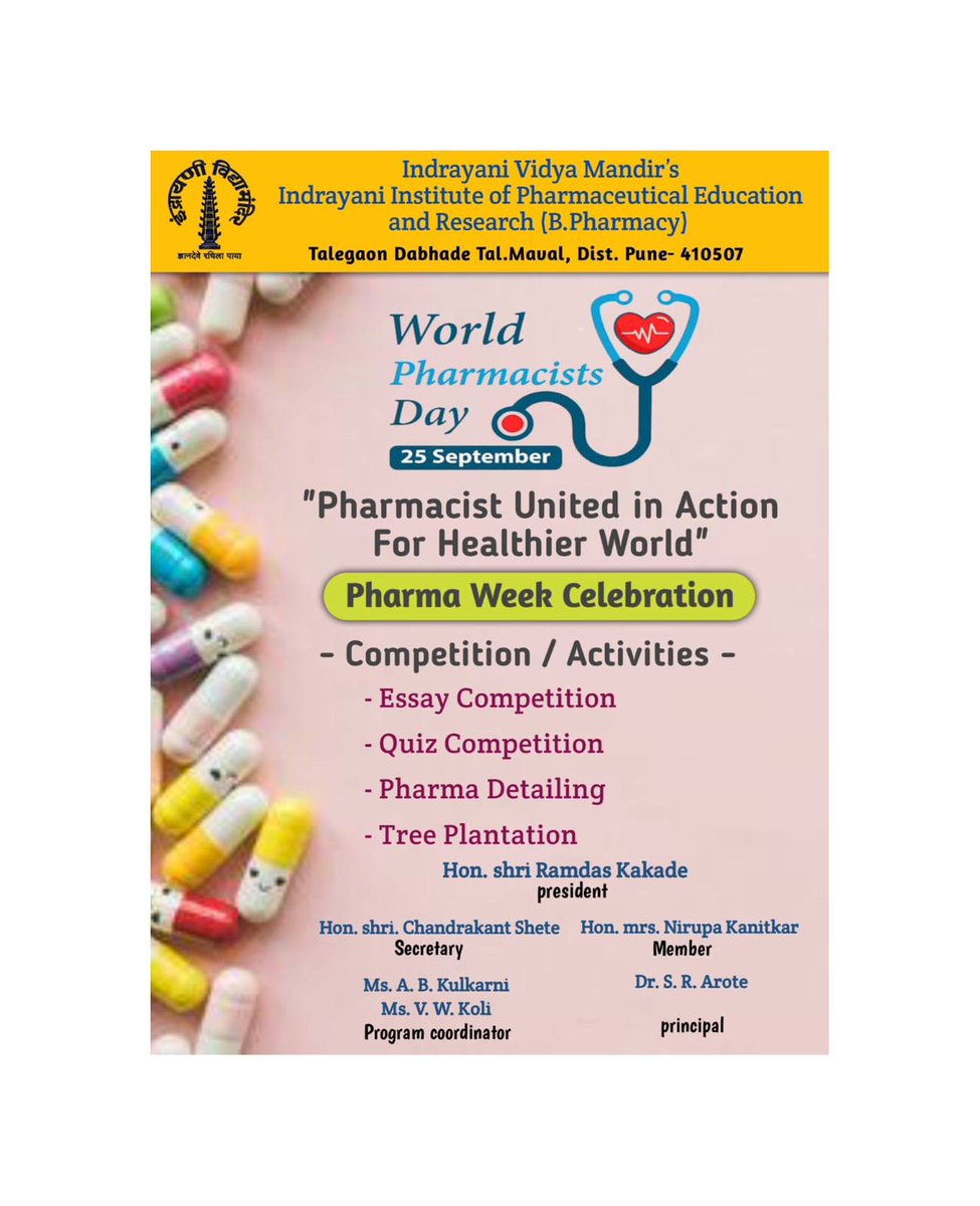 iiper_bpharm's tweet photo. Pharma week celebration @iiper_bpharm
#iiper
#education
#pharmacy https://t.co/Slce2Atrkr