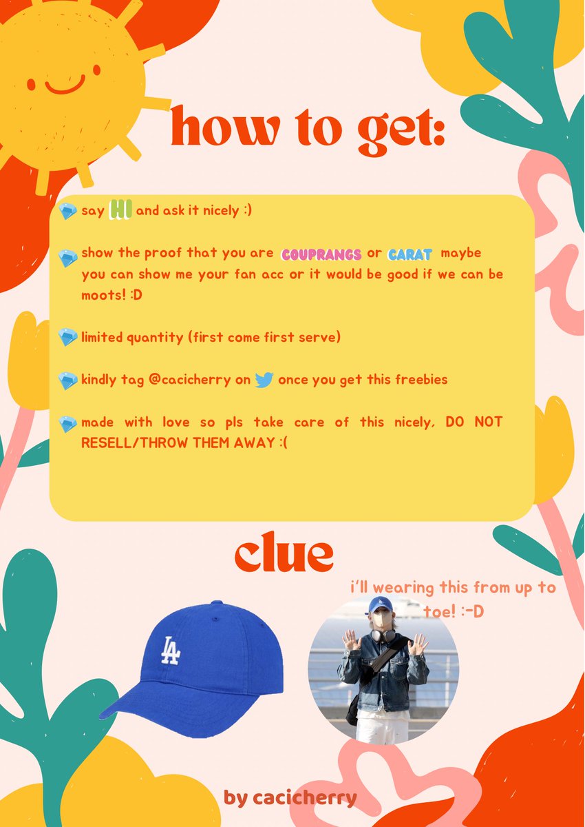 cacicherry's tweet photo. 💎🍒CALLING ALL CARATS AND COUPRANGS🍒💎

freebies by @cacicherry 

📆 only 24 sept (day 1)
📍 ICE BSD
⏱ specific time&amp;places will be announced later 
‼️ preview are on the rep!<3

RT and likes are highly apreciated🥺💖
#BETHESUNinJKT #BeTheSunJKT #SEVENTEEN https://t.co/LzAwSnvi19