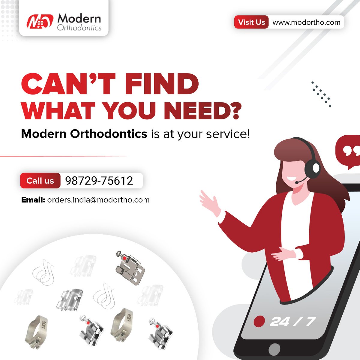 ModOrtho's tweet image. Do you have to suffice with lower quality products? You do not need to fret anymore!

#Modortho has the highest quality #orthodonticproducts you would find in the market.