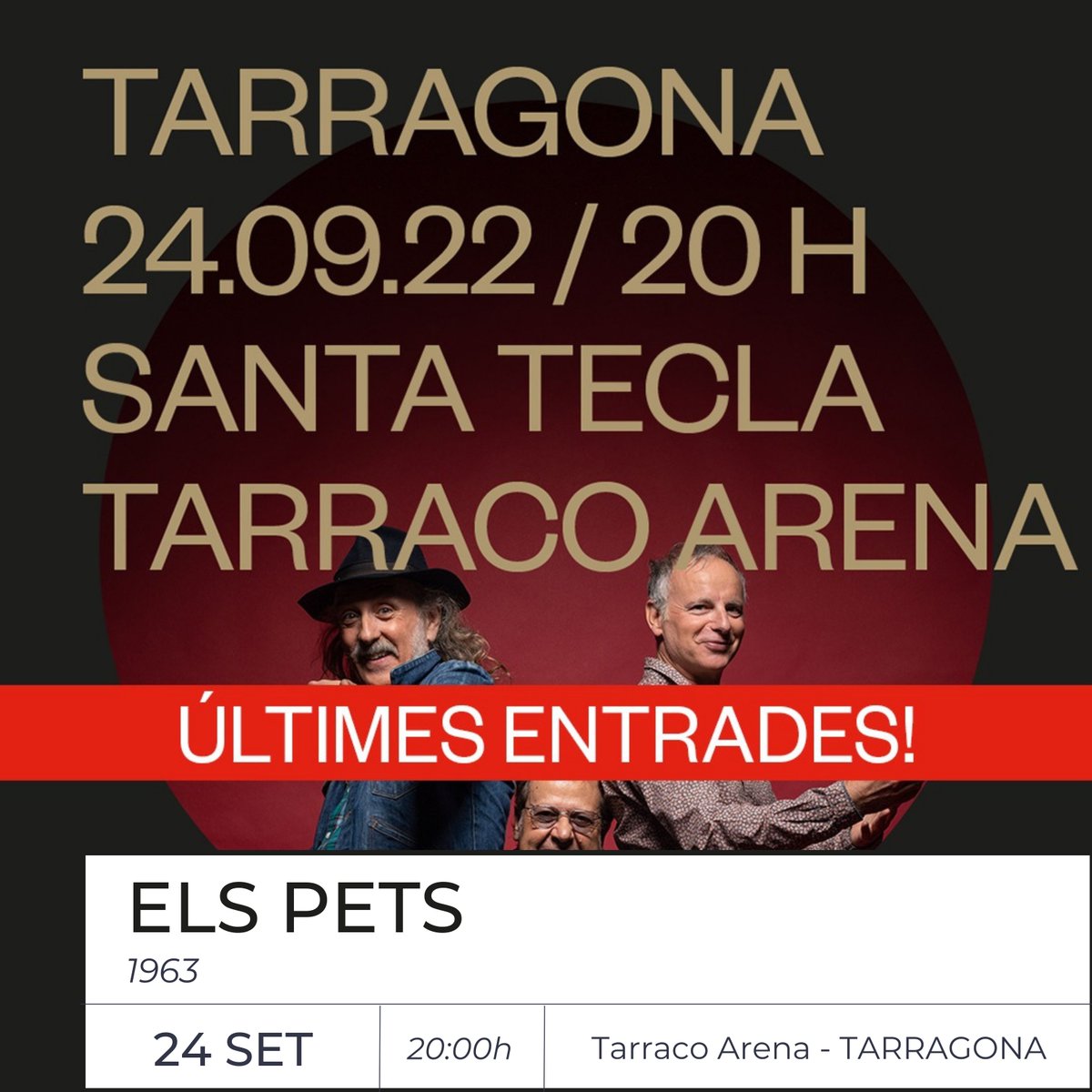 📢 Aquesta setmana tenim triplet❗️

🎵 23/09 @caimriba a Abrera 
🎵 24/09 @ElsPetsOficial a Tarragona #SantaTecla 
🎵 25/09 #XarimAresté a Barcelona #LaMercè #BAM  

A quins concerts anireu? 

#rgbmanagement #Elspets #xarimaresté #caïmriba #directe #concerts