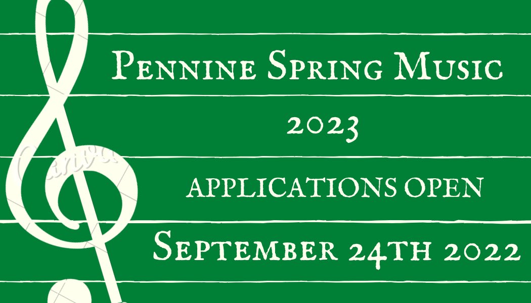 3 days to go ! Applications for places in our 2023 #choir and #orchestra in #Heptonstall open this Saturday - September 24th 2022. Apply via the website penninespringmusic.co.uk/join-us/ and the 2023 programme will include: 
#Duruflé
#Mahler
#Beethoven
#Haydn
#SaintSaëns