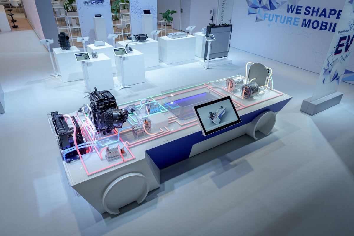 Systemic interaction: At #IAATransportation, #MAHLE is showing its technologies for #Battery #ElectricVehicles in a tech demonstrator. #electrification of #commercialvehicles is one big topic that we focus on here in #Hanover. Come and see us in hall 12. #WeShapeFutureMobility