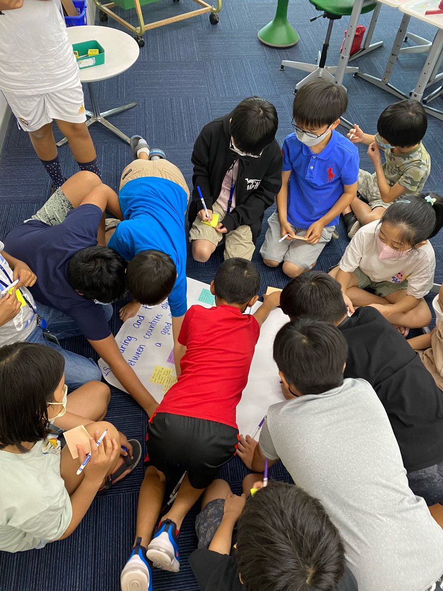 SruthiKrish92's tweet photo. Learning about the dark realities & the lives of unknown faces behind ONE humble T-shirt has left us with some difficult questions about our consumerism. #storyofaTshirt #AISCSocialStudies #AISCInTheClassroom #AISCGrade4 #GlobalTrade @AISChennai #AISCElementary https://t.co/h1Llql6Up3