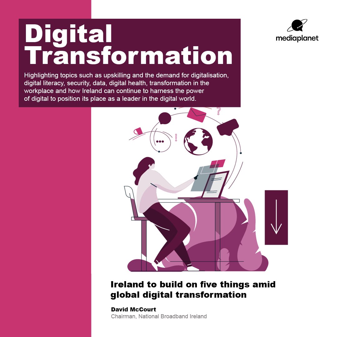 NatBroadbandIrl's tweet image. We’ve partnered with @MediaplanetIE on today’s Digital Transformation campaign, launching online and within the Irish Independent. 
Follow the link to read more bit.ly/3ABsWWn 
#DigitalTransformation2022 @DCMcCourt