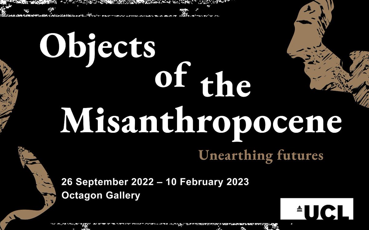 ucllccos's tweet photo. Sent back in time from distant futures, the objects in our new Octagon exhibition were unearthed from a remarkable crash site here @UCL.

What they reveal is set to revolutionise our world.

📅 Unveiled 26 Sept: https://t.co/rXXqDdQoPL

#ObjectsoftheMisanthropocene #exhibition https://t.co/TuCf5dKHJd