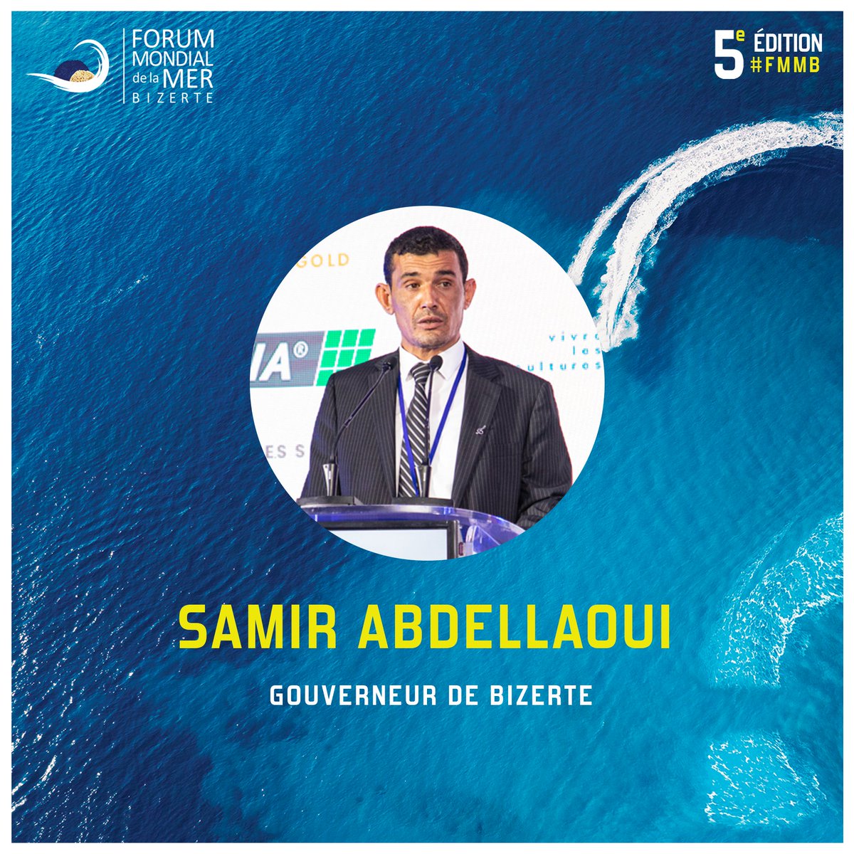FMBizerte's tweet image. ⏳[J-2]⏳
⚓𝐒𝐚𝐦𝐢𝐫 𝐀𝐛𝐝𝐞𝐥𝐥𝐚𝐨𝐮𝐢 nous fera l'honneur d'être parmi nos guests speakers pour cette nouvelle édition du Forum Mondial de la Mer - Bizerte.
🔜Pour participer en ligne à cette 5ème édition, inscrivez-vous sur le lien suivant: forumdelamerbizerte.com/inscription/ 🌊⛵🐟