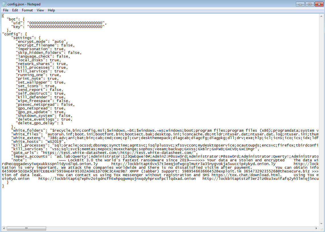 Unknown person <a href="/ali_qushji/">Ali Qushji</a> said his team has hacked the LockBit servers and found the possible builder of LockBit Black (3.0) Ransomware. You can check it on the GitHub repository github.com/3xp0rt/LockBit…