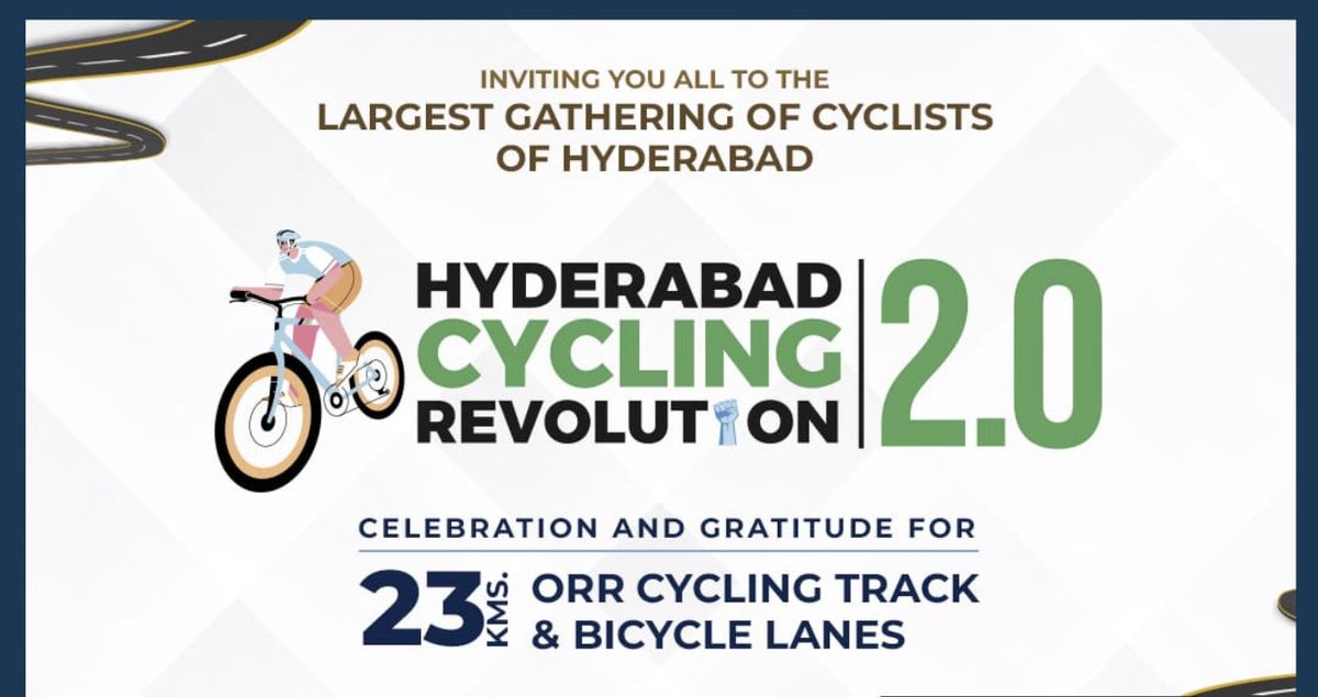 arvindkumar_ias's tweet photo. @ #DurgamCheruvu Cable Bridge
Sunday Sept 25, 6-8am

I will be there ..
Please come and join the bicycle revolution ! 

We are making a renewed effort to provide safe &amp; dedicated cycling tracks &amp; make it a part of lifestyle https://t.co/uJp11Pjrry