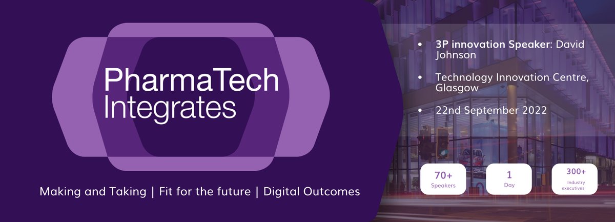 One day until PharmaTech!

The conference consists of keynote speakers, fireside chats and panel discussions; this year, 3P Sales and Marketing Director - David Johnson - has a seat on the panel to answer any questions!