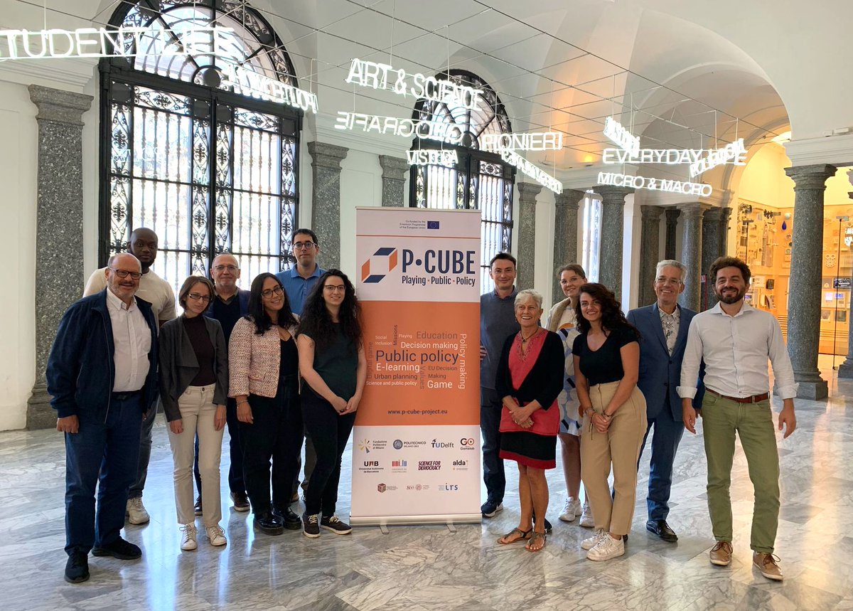 ALDAeurope's tweet photo. On 19&20 September, 2022, the partners of the @PCUBEProject (Playing Public Policy) gathered together in Milan for their first face-to-face Transnational Meeting.🎮
During the event, the achievements of the project were discussed and its future directions established.✨
#PCUBE https://t.co/3dP6q4m25c