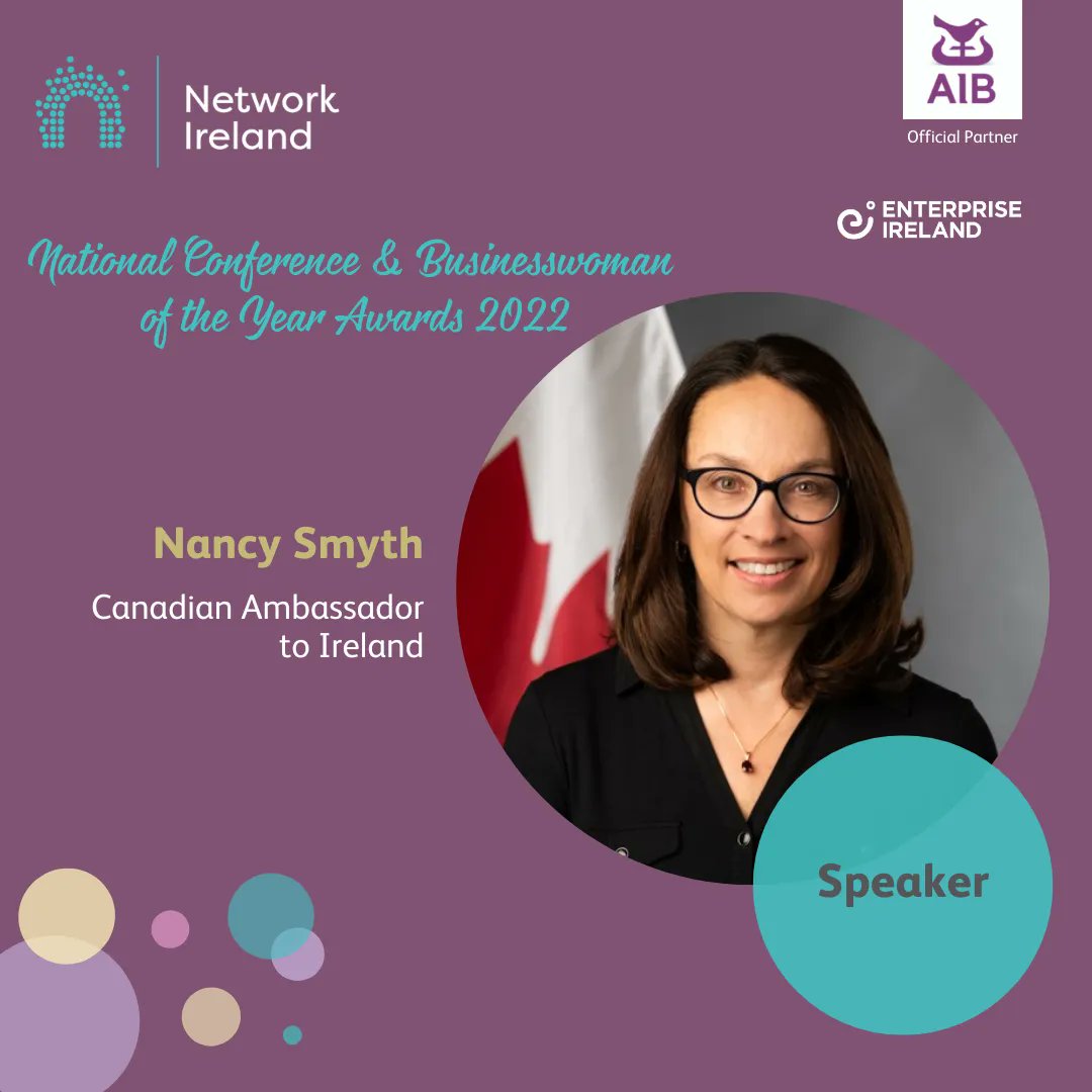 Network_Ireland's tweet photo. 🌟 MEET OUR SPEAKERS 🌟

We are thrilled to announce that Nancy Smith, Canadian Ambassador to Ireland, will be speaking at our Sold Out National Conference and Awards next month in Galway🎉

#NetworkIreland #backedbyAIB #PowerofBelief https://t.co/qnBVgmRanb