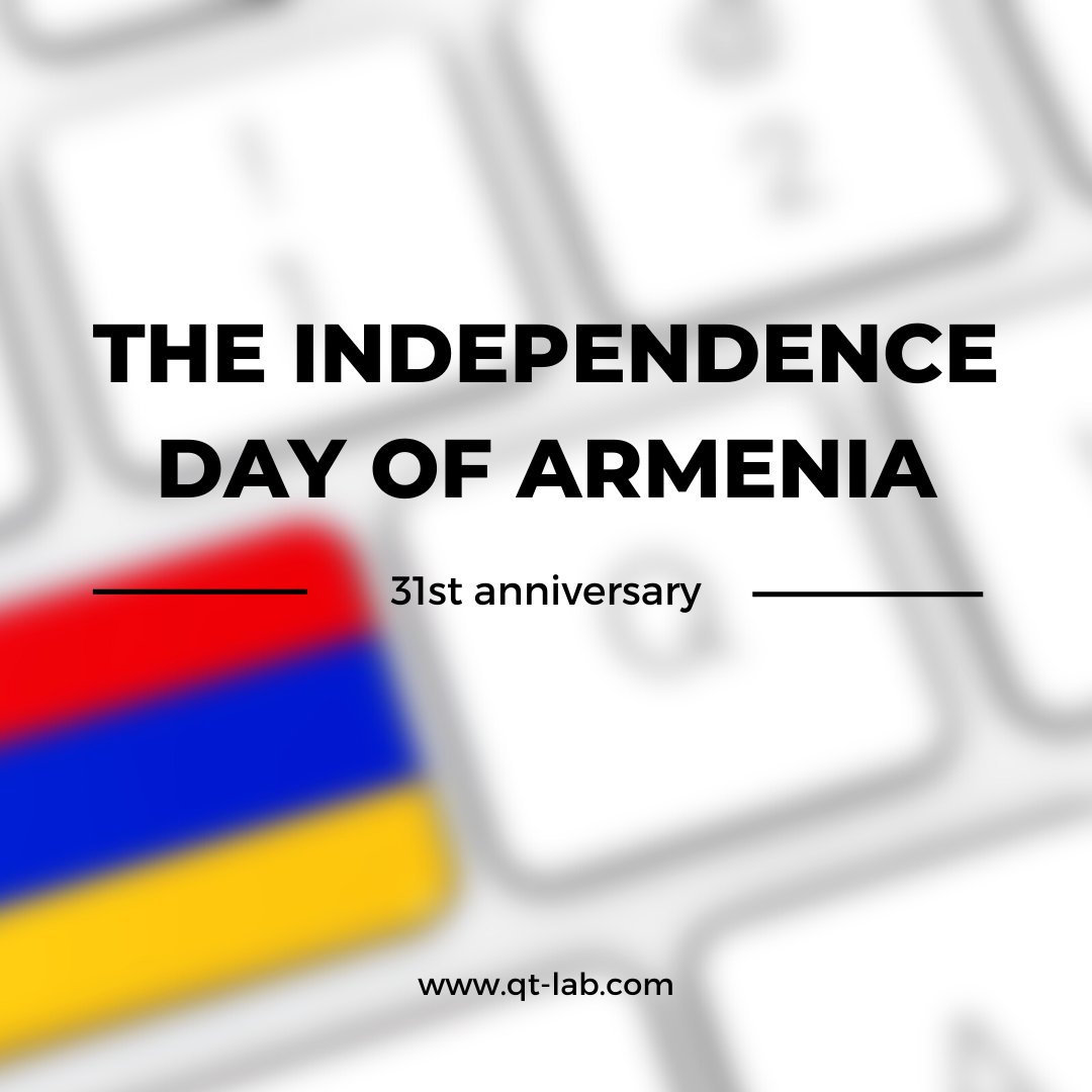 qtechlab's tweet photo. Today, Armenia marks the 31st anniversary of its Independence.

Happy Independence day #Armenia!

#QualityTechLab #SoftwareDevelopment https://t.co/PXp7YMEA5Q