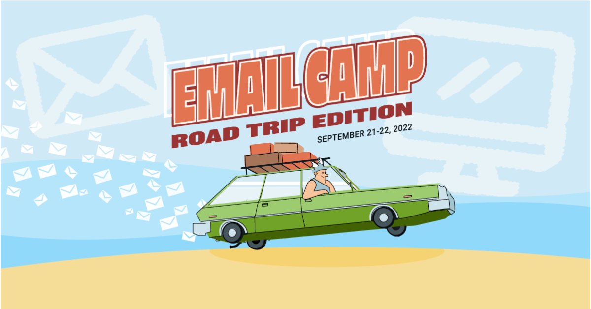 Over the next two days we’ll be hosting our annual virtual event, Email Camp 2022: The Road Trip Edition (Sept 21 &amp; 22 - 9 AM to 12 PM CST). This free event will feature some insightful sessions and panels with great speakers. Register here for hi.sinch.com/BQNB50KONkW