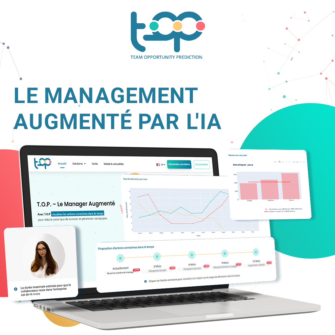 TopTurnover's tweet photo. Chez T.O.P, nous pensons que l'introduction de la #Datascience en #RH est le moyen de rendre tout le monde heureux ! Optimiser l'#engagement des employés et maintenir un haut niveau de #productivité.Comprenez le passé, agissez sur le présent et prédisez l’avenir avec T.O.P ! 🚀 https://t.co/rXbDiAV2CT