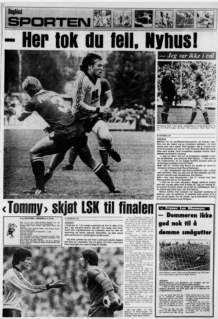 eugenebl's tweet photo. @FBrinchmannH @Mads_Hansen @DavyWathne @btno @dagbladet @LillestromSK @skbrann Kjenner ikke foranledningen for diskusjonen, men her er i hvert fall avissida https://t.co/dwWL9rhdwy