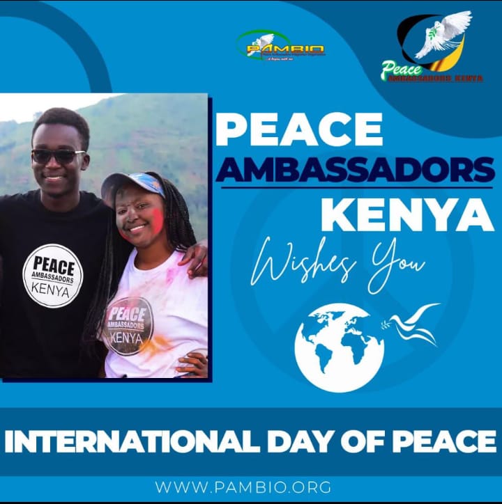 PeaceAmbsKenya's tweet photo. 21st September is celebrated as International Day of Peace since 1981 and was established by the UN General Assembly and since 2001, it is celebrated as a day when weapons are put down and promise to provide humanitarian aid to everyone is made.
#internationaldayofpeace https://t.co/c4YT6LWcgK