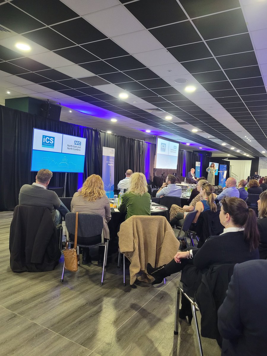 Great to be here at North East and North Cumbria ICB's first improvement event. Many people from many health and care organisations.  So much promise for integrated working. Fingers crossed