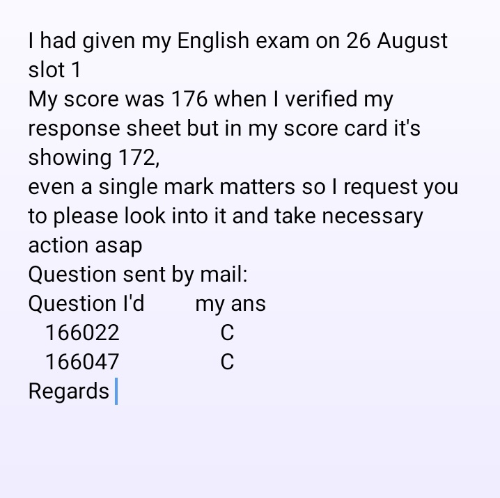 Daizy1849's tweet photo. @DG_NTA please verify asap 
@manashTOI #CUETUG2022 #cuetug #cuetresult #cuet #cuetanswerkey https://t.co/i0mBZmewEQ