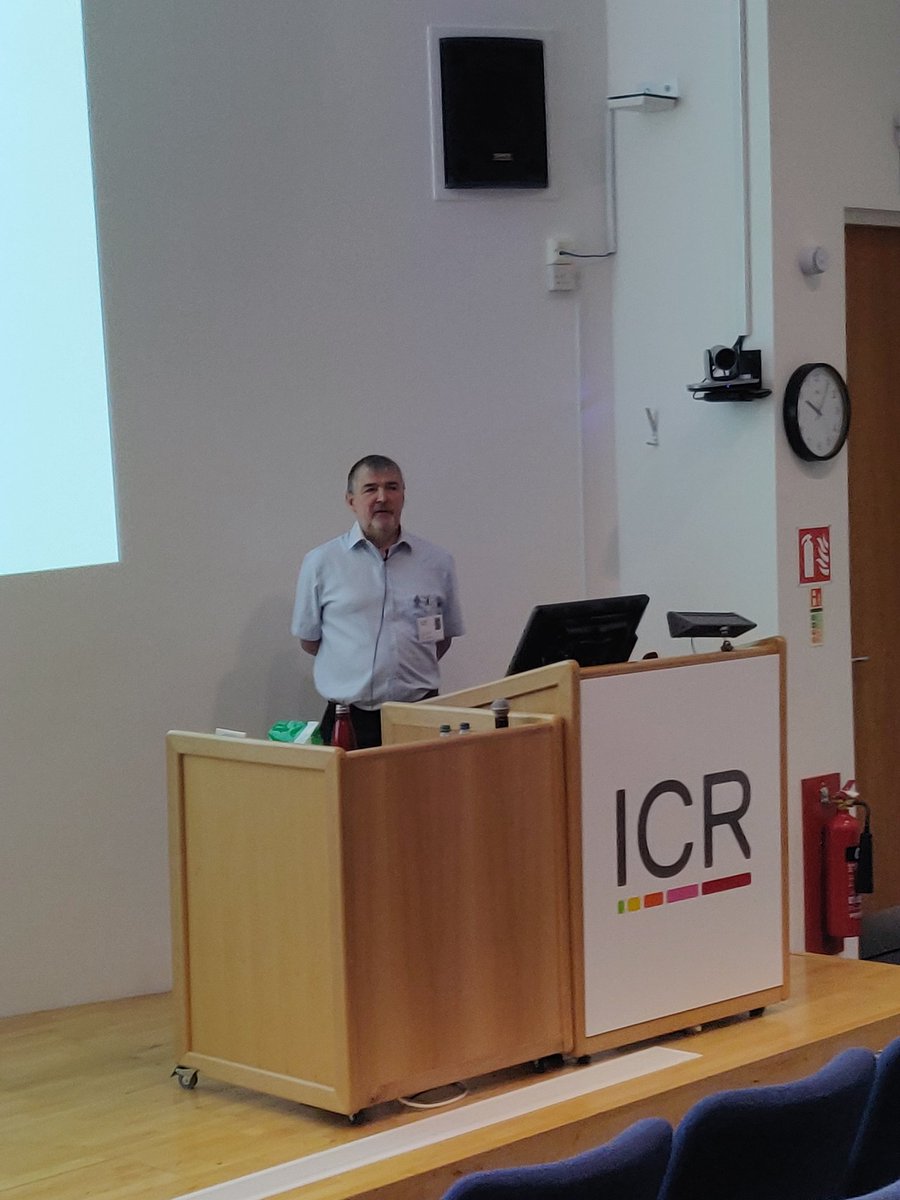 thebenkolb's tweet photo. Great privilege to have @ethansgrumps, @ProstateUK Ambassador, speaking to us here at @ICR_London today! He's on our #Sutton site where some of the world's leading #ProstateCancer research is happening.

Thank you @AdamSharpMedOnc for hosting! https://t.co/8Vthu6gX67