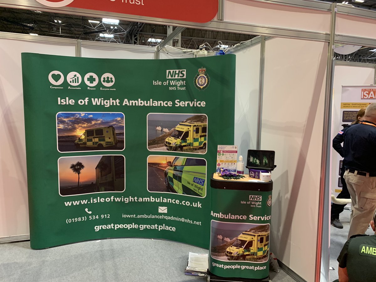 We are here stand R23 <a href="/emergencyukshow/">The Emergency Services Show</a> come and see what the smallest NHS ambulance service have to offer.