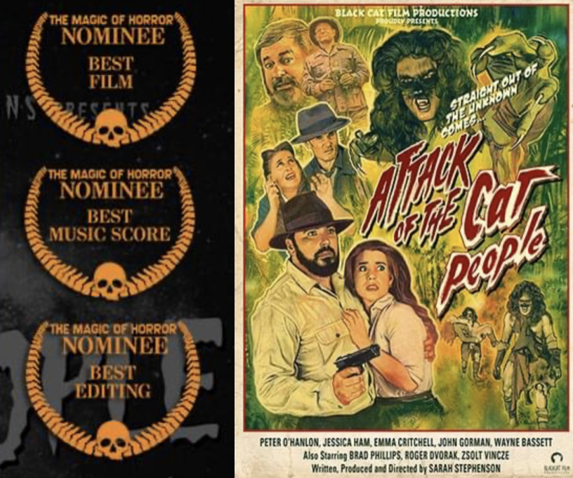 ComposerJoy's tweet photo. Attack of the Cat People has done very well and picked up 4 nominations including for Best Music at the The Magic of Horror film festival. Congrats to @sarahstephenson and all cast/crew #horror #horrorfilm #filmcomposer #music #soundtrack #jacquiejoycomposer https://t.co/Yc9MnrhEs0