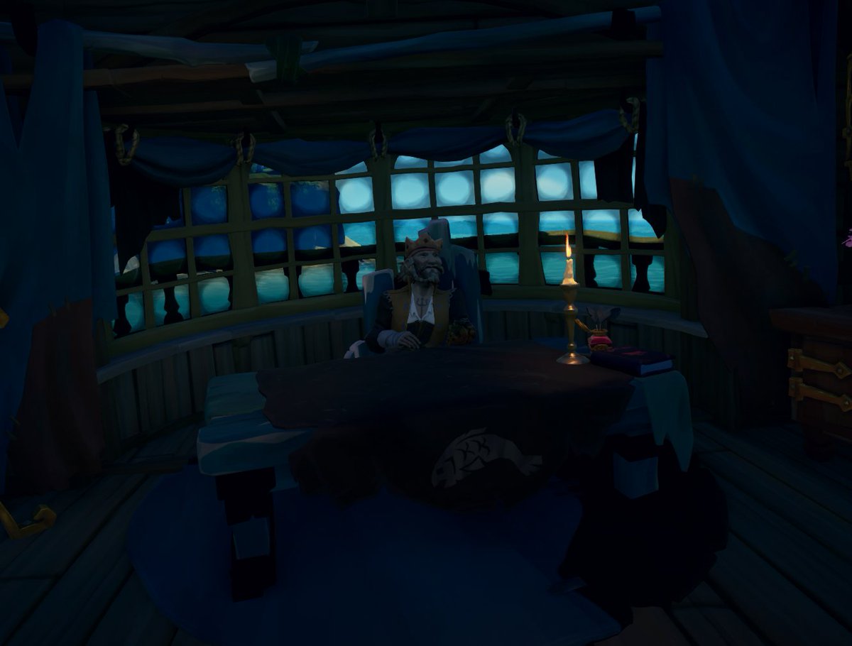 He may not be the smartest or bravest captain out there, but he sure is a captain... Who likes rum... A lot... 

Theme - Captaincy

#StyleOfThieves <a href="/SeaOfThieves/">Sea of Thieves</a> #SeaOfThieves