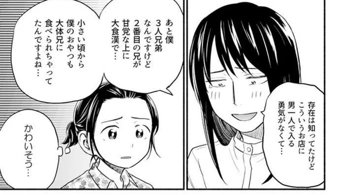 かさねと昴7話がpixivコミックで公開されました!
女装でパンケーキリベンジする回です。榎田さんの家族はみんな背がでかくて強い(あらゆる意味で)ので、押しが弱い榎田さんは兄弟間おやつ闘争で勝てたことがありません…甘いものいっぱい食べなね…
9/28までの公開です!
https://t.co/vOP6xIlK5l 