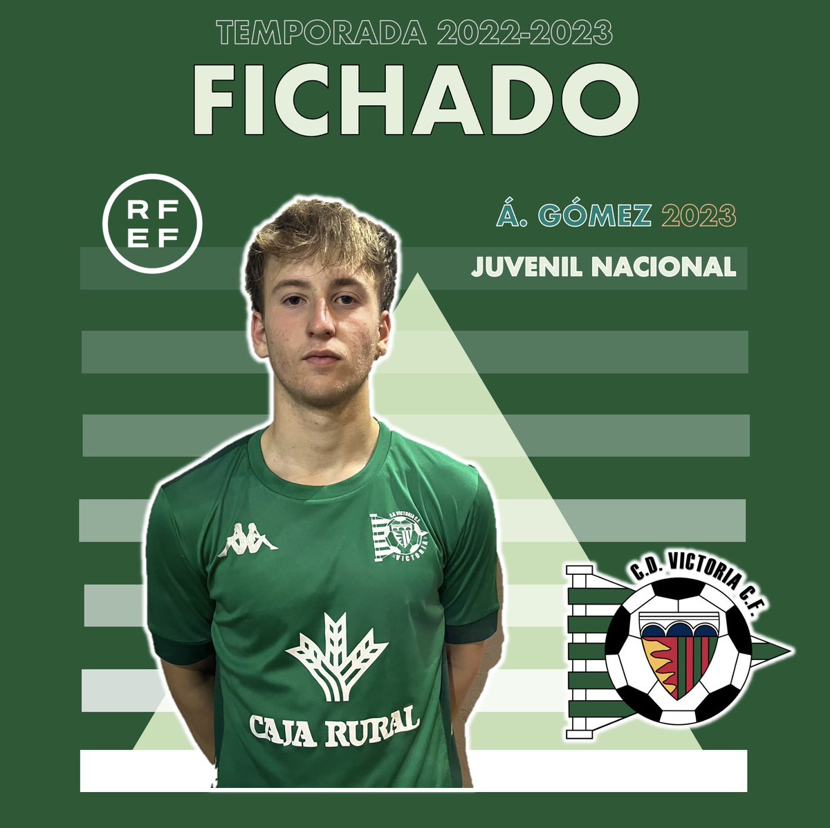 🟢 OFICIAL | Álvaro Gómez, mediapunta o delantero con gran labor defensiva y habilidad técnica, procedente del <a href="/CDMirandes/">Club Deportivo Mirandés</a>, se une a nuestro proyecto y formará parte de la plantilla del 𝗝𝘂𝘃𝗲𝗻𝗶𝗹 𝗟𝗶𝗴𝗮 𝗡𝗮𝗰𝗶𝗼𝗻𝗮𝗹 👏🏻 #SúmateAlVerde