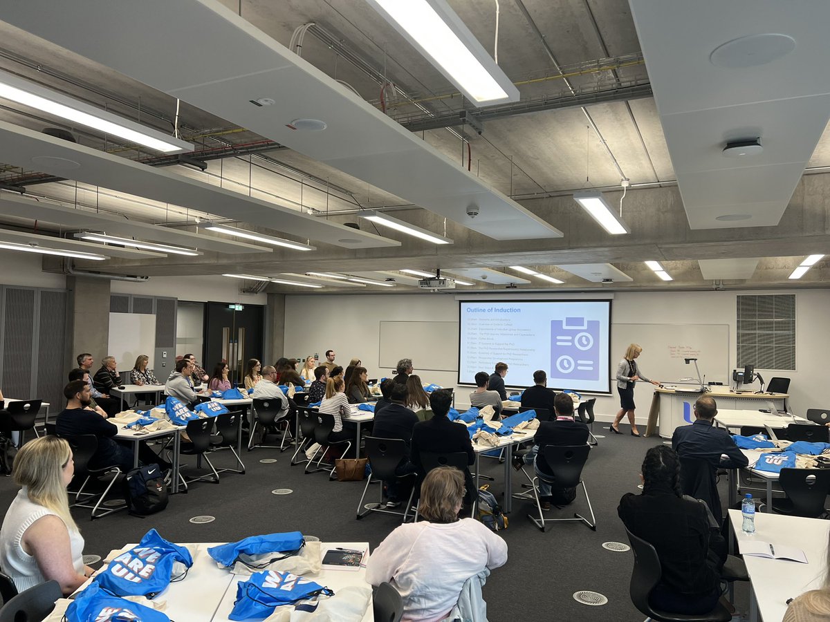 Delighted to warmly welcome our new PhD Researchers at the new Belfast campus! The journey begins… #PhDInduction