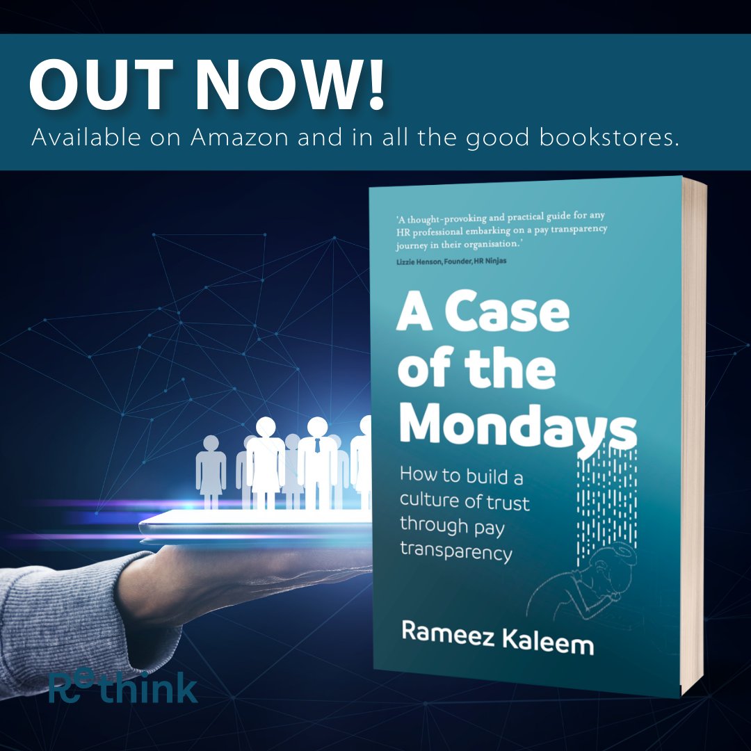 A Case of the Mondays: How to build a culture of trust through pay transparency is out today

£1.25 Kindle offer today 
buff.ly/3DJb9zW
 or your preferred  bookstore. 

 #humanresources #hr #recruitment #business