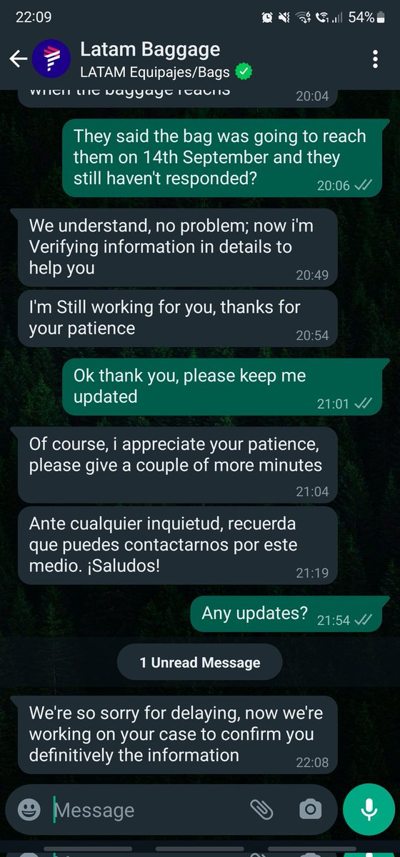 Nish_30's tweet photo. Apparently the @LATAMAirlines office at Lima airport take a bit longer than 20 minutes to respond as well... https://t.co/7u2JaySCvt