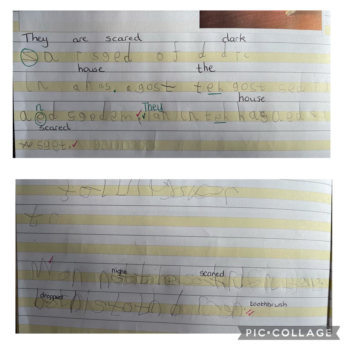 Aurora_Crowley_'s tweet photo. So proud of my Y1s 👏Today they were tasked with completing their 1st INDEPENDENT WRITE and each of them gave it 100% @AttenboroughSc1 #earlywriters https://t.co/pOI6bu4tlJ